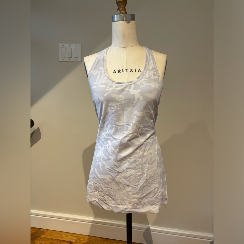 lululemon white camo workout tank